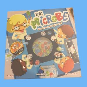 New Sealed BLUE ORANGE GAMES Dr. Microbe Science Speed Logic Board Game